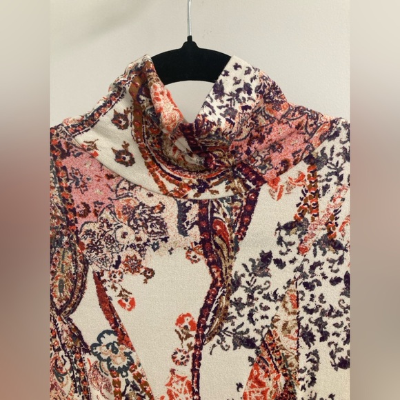 Free People Boho Ivory Long Sleeve Midi Dress Size S - Picture 5 of 12